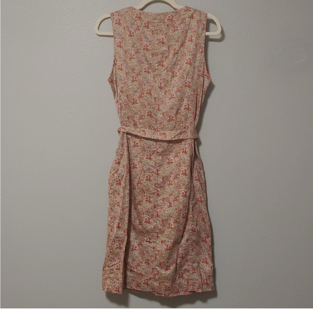 Talbots Pink Ruffled Buttoned Midi Sundress - Picture 5 of 11